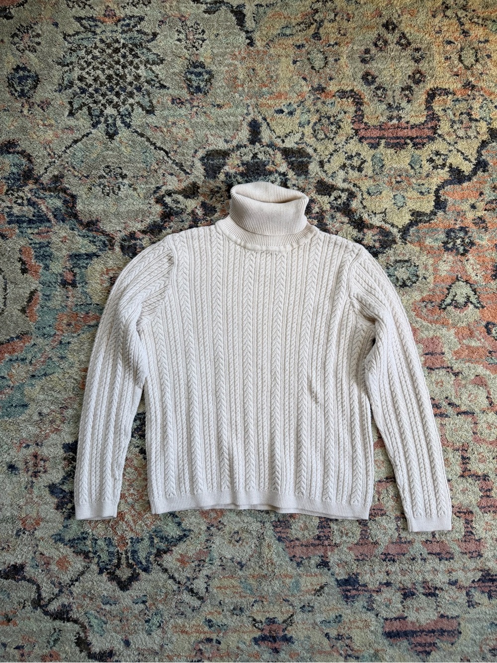 Vintage Cable Knit Turtleneck